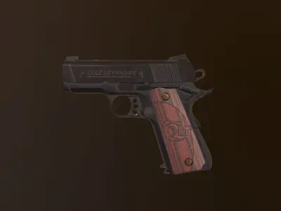 Modern Pistol 3 Low-poly 3D model