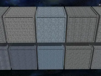 20 Seamless Sci-fi Panels - Fine Grid Texture