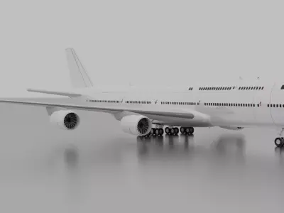Boeing 747-8i Intercontinental  3D model