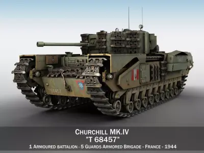 Churchill MK IV - T68457 3D model