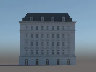 Modern City Building 002 3D model