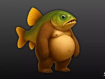 Trippi Troppi - Italian Brainrot Low-poly 3D model