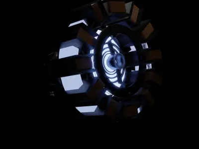 ArcReactor avengers iron man logo 3D model