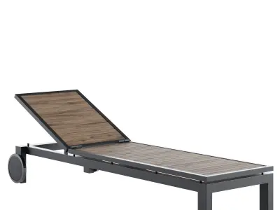 Chaise lounge Crate and Barrel Free 3D model