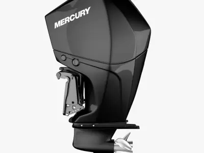 Mercury Fourstroke 300hp v8 Outboard Motor 3D model