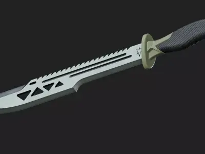 Machete-Gear Low-poly 3D model