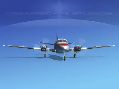 Beechcraft B99 Falcon Air 3D model
