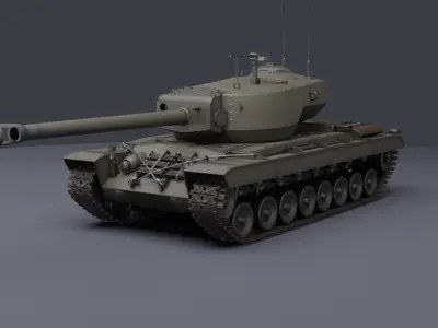 T30 American Heavy tank 3D model