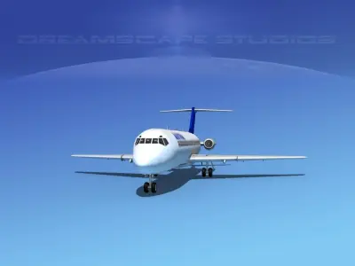 Douglas DC-9-30 Austral 3D model