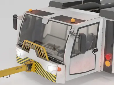 Aircraft Pushback Vehicle - Goldhofer F396 Low-poly 3D model