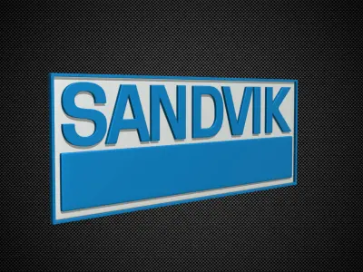 sandvik logo 3D model