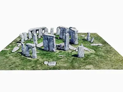 Stonehenge Low-poly 3D model