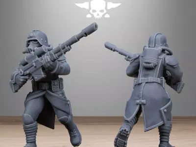 GrimGuard Steel Sisters 3D print model