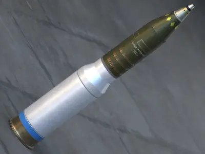 Israel 120MM Shell Series M329 M339 M322 M338 Low-poly 3D model