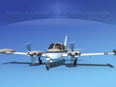 Cessna 310 V04 3D model