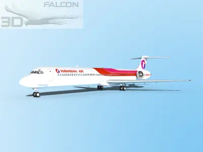 Falcon3D MD-80 Hawaiian 3D model