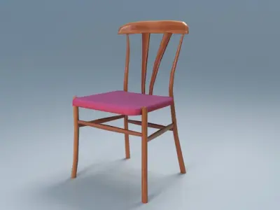 Chair10  for interior cafe and kitchen Free low-poly 3D model