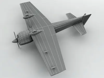 Cap 232 Aircraft Breitling Academy Low-poly 3D model