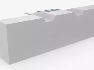 Central Navigation Deck White 3D model