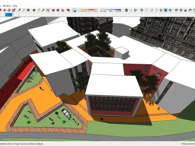 Sketchup Kindergarten C1 3D model