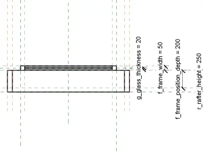 Roof window on an intermediate beam skylight Free low-poly 3D model