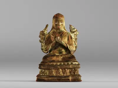 001643 Ancient Tibetan Buddha Statue 3D Scan 3dp 3D print model