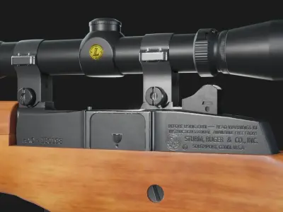 Ruger Mini-14 Ranch Rifle - Game Asset Free low-poly 3D model