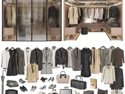 Walk-in Closet 98 part 2 3D model