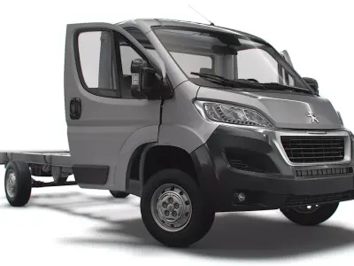 Peugeot Boxer Chassis HQInterior SCab 4035WBXL 2023 3D model