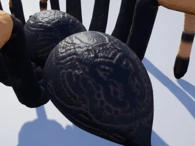 Giant Spider Low-poly 3D model