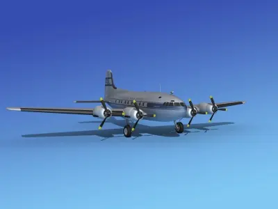 Boeing 307 Stratoliner Pan American 2 3D model