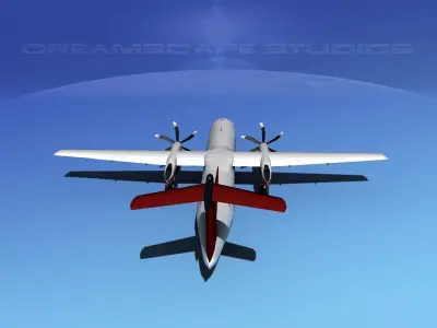 Dehaviland DHC-8 400 Corporate 3 3D model