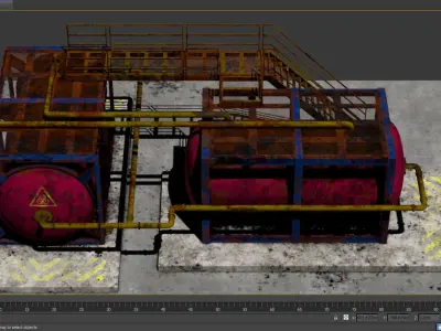 Industrial Set01 Low-poly 3D model