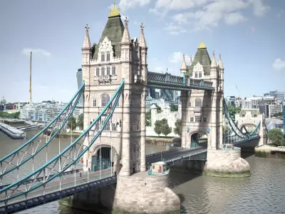 London Tower Bridge 3D model