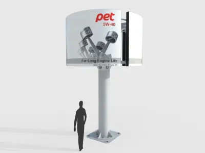 Billboard M8 Low-poly 3D model