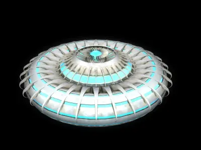 Ufo ship Free 3D model