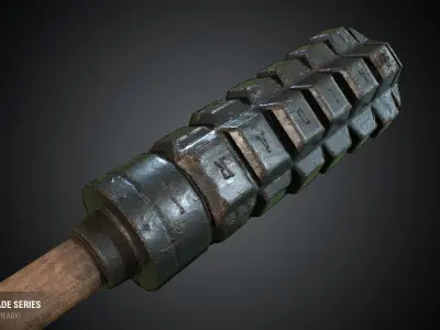 Baldari Grenade - WWI Grenade Series Game Ready Low-poly 3D model