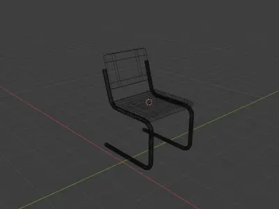 Generic Table Chair Set  Free low-poly 3D model