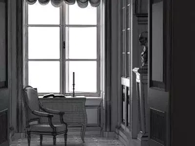 Modern Office Room 3D model