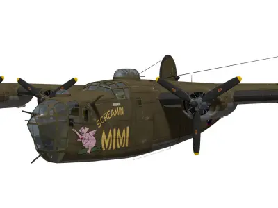 consolidated B24D liberator 3D model