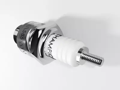 Spark Plug-Realistic Automotive Engine Component 3D Model 3D model