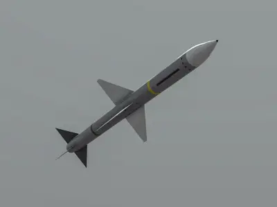AIM-7M Sparrow Low-poly 3D model