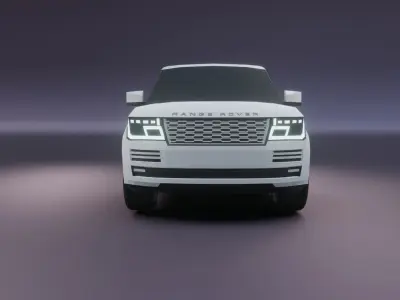 Range Rover 2020 low poly 3D model model Low-poly 3D model