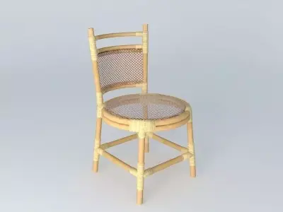 Rotan Chair 3 Free 3D model