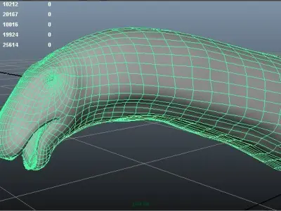 Sauropod Dinosaur Apatosaurus ajax Low-poly 3D model