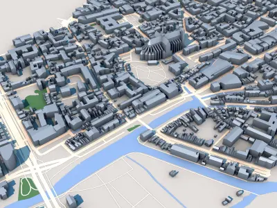 Cathedrale Notre-Dame dAmiens France 3D model