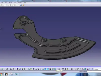 Splash Gard Audi A6 C5 Free 3D model