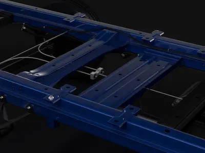 MAN TGE Chassi DoubleCab L2 2017 3D model