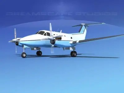 Beechcraft B200 GT King Air V01 3D model
