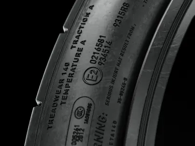 Michelin Pilot Sport CUP 2 R 315 30 ZR21 105Y GT3 3D model